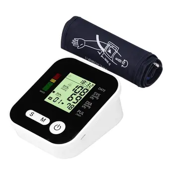 

Arm Style Full-automatic digital Blood Pressure Monitor Large Display Intelligent Voice Sphygmomanometer Health Care manometer