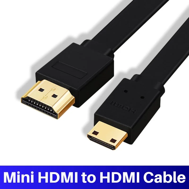 Плоский Мини-Кабель HDMI Lungfish высокоскоростной 4K 3D 1080P для камеры монитора