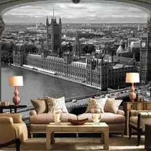 Индивидуальные большие фрески Ретро Старые фотографии Европейский стиль ТВ спальня гостиная столовая обои для рабочего стола