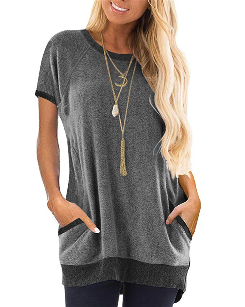 Spring Summer Casual Women Shirts 2020 New Fashion Short Sleeve Plus Size Women Tshirt Leisure Ladies Tops Tees Female Clothes (9)