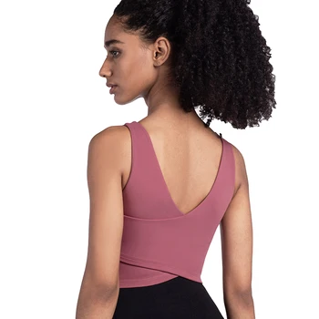 

HTLD High Impact Shockproof Bras For Women Fitness Push Up Active Bra Sexy Back Crop Top Bralette sujetador soutien gorge femme