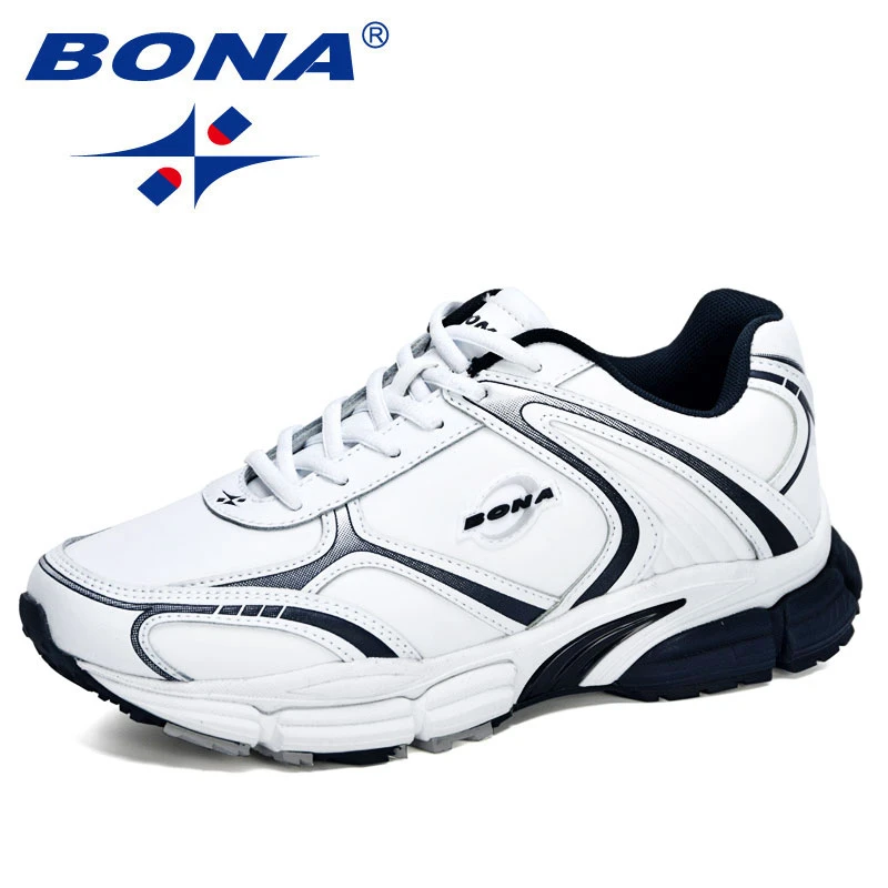 Bona New Designers Action Leather Trendy Running Shoes Men Outdoor