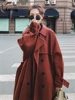 Cotday Wool Loose Bandage Elegant Women Autumn Winter Warm 2022 Best England Style Clothing Women Woolen Blend Overcoat ► Photo 1/6