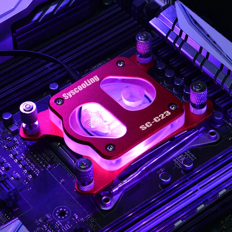 Syscooling SC C23 AMD CPU block AM4 socket CPU water block for water cooling system with 5