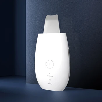

Ultrasonic Ion Facial Cleaner Cleansing Spatula Peeling Vibration Blackhead Removal Exfoliating Face Skin Scrubber Rechargeable