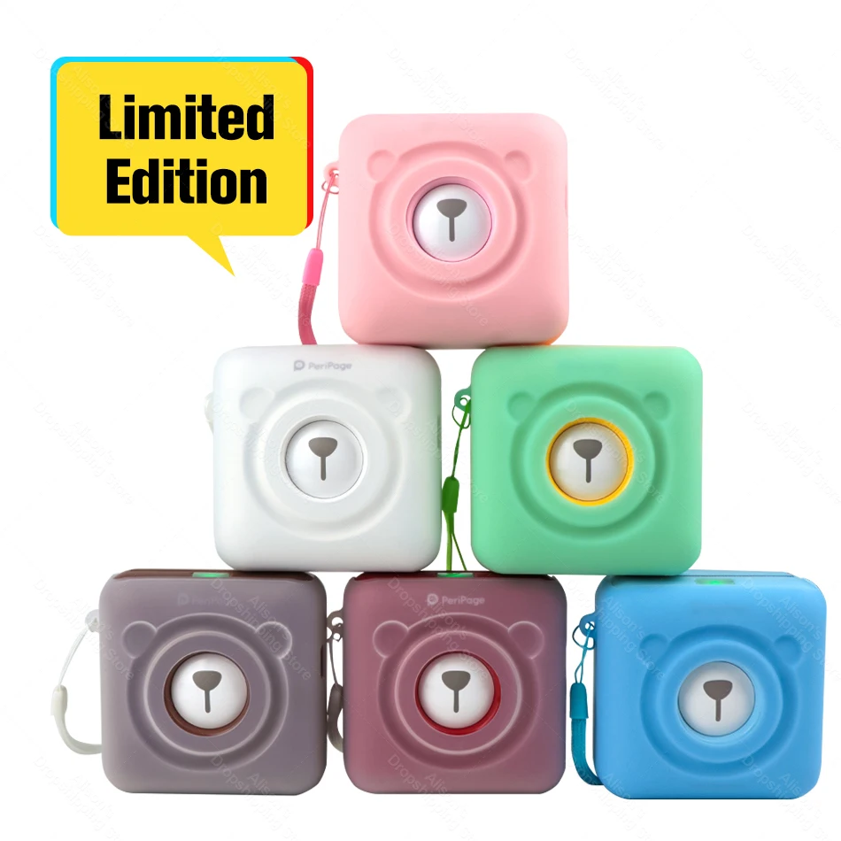 2020 Kind Vriendin Kerstcadeau Foto Peripage A6 Mini Thermische Bluetooth Printer Foto Tekst Label Sticker Papier Afdrukken|Printers| -