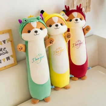 

Cute squirrel turns into deer sleeping plush toy long pillow child sleep pillow children's room decorations