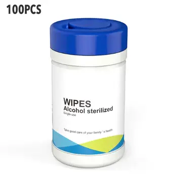 

100PCS 75% Alcohol Wet Wipes Disposable Cleaning Wipes
