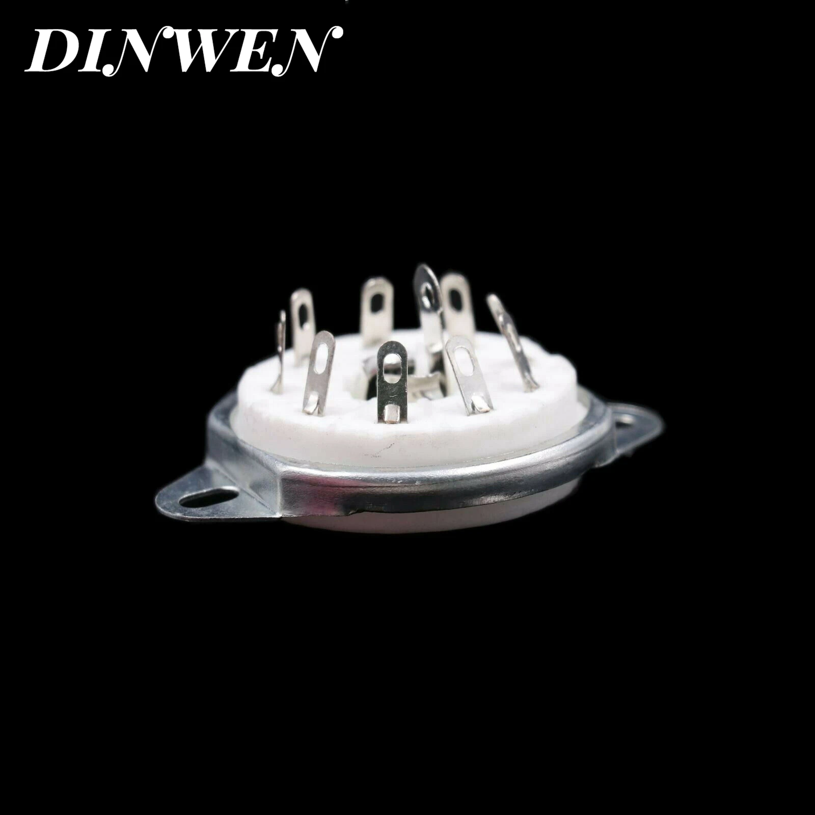 1PC 9PIN TUBE SOCKET B9G Ceramic Valve Base for EF50 EC52 TT12 EFF51 QE04 QE10 Vintage Audio Amplifier DIY Kits Chassis Mount