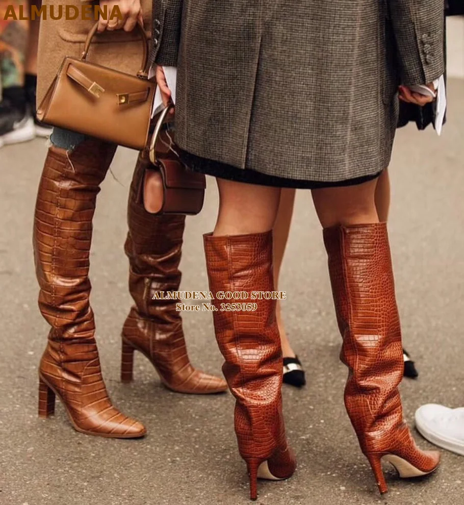 ladies knee high dress boots