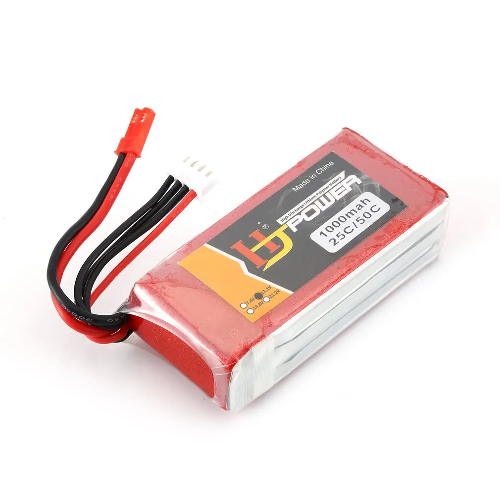 HJ 11,1 V 1000MAH 25C 3S Lipo аккумулятор JST разъем Перезаряжаемый для RC гоночный Дрон вертолет модель автомобиля лодки