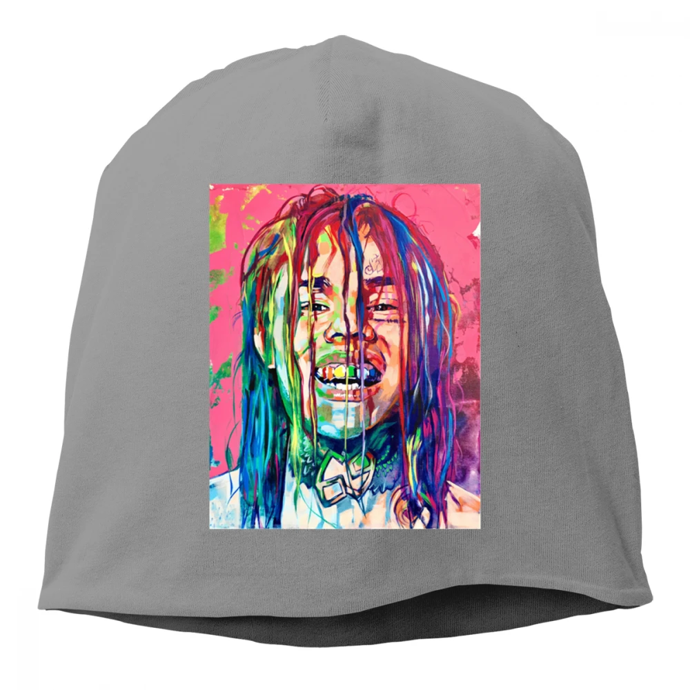 6ix9ine 7 принтованная вязанная хлопковая шапка Skullies Унисекс Мужская и женская кепка хеджирования весна осень уличная повседневная спортивная хип-хоп кепка бини