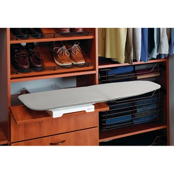 

Built-in ironing board retractable. Color: aluminum, metallic.