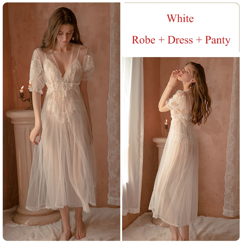 Abo da notte in seta da 5 pezzi completo da pigiama in raso di pizzo da donna Set da notte con scollo a v camicie da notte indossare pigiama da notte per