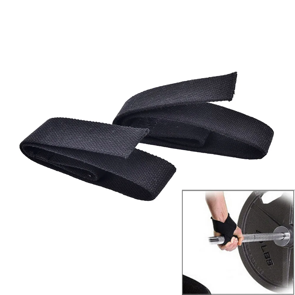 1pair Men Wrist Support Wraps Gloves Hand Bar Straps Weightlifting Fitness Gym Training Bodybuilding Strength Power Training