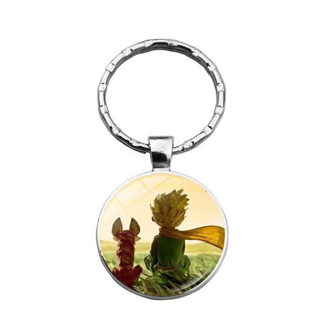 Don't Be a Boring Adult! Le Petit Prince B-612 Planet The Little Price keyring Fox Rose Classical Fairy Tale Glass Ball Keychain g4