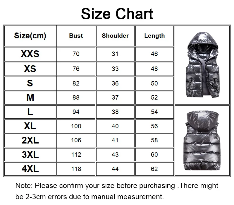 ladies parka coats Winter Hooded Down Vest Women Jacket Casual Bright Color Sleeveless Vest Jacket Ladies Warm Lightweight Parent-Child Outerwear parka jacket women