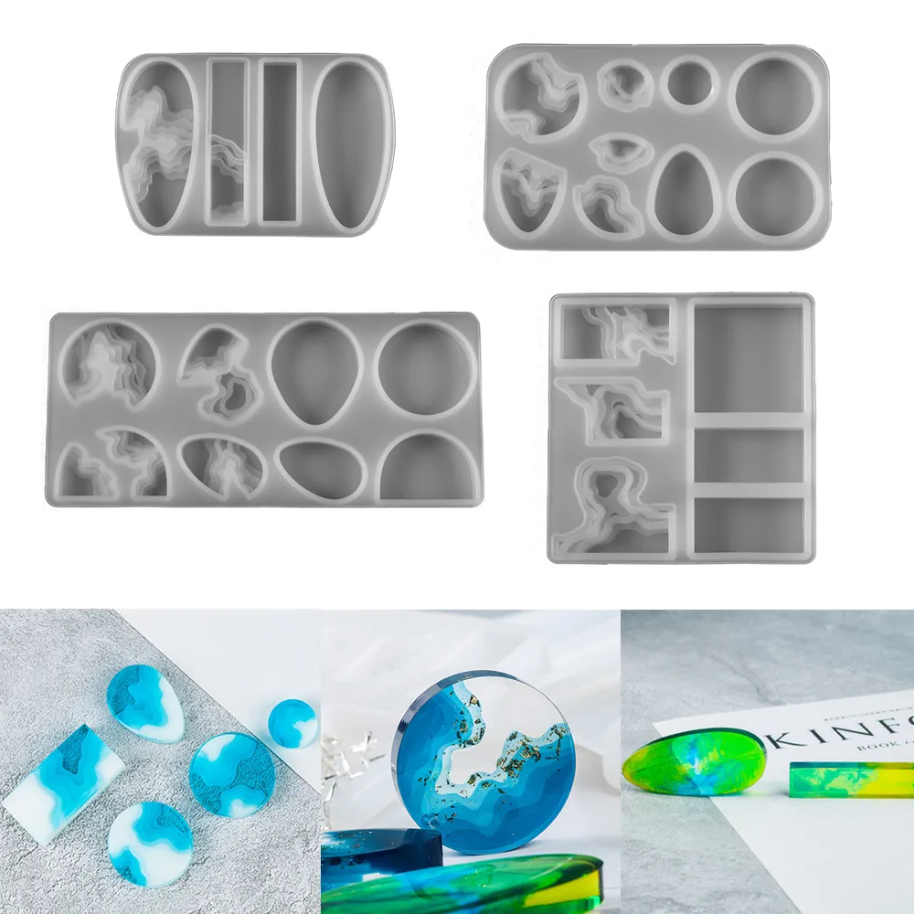 

Irregular Island Mountain Silione Molds Epoxy Resin Mold Charms Pendants Casting Mould for DIY Craft Jewelry Making Pendant Tool