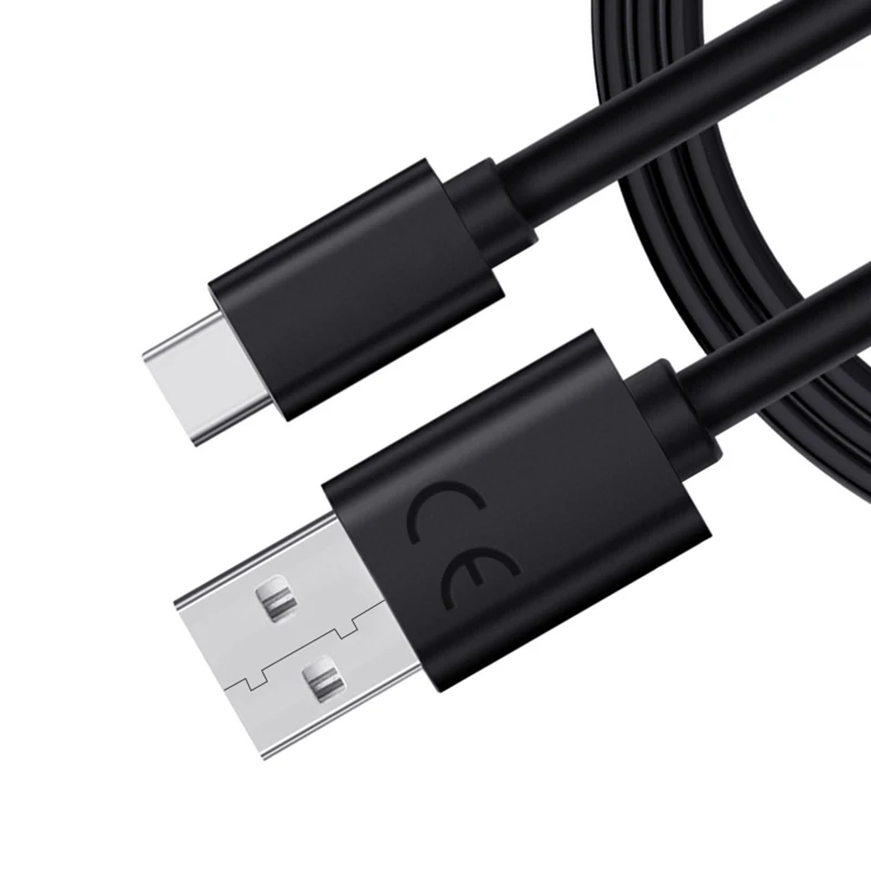 Original 3A USB Type C Fast Charging Cable For Moto P50 P30 Note Play G 5G Plus G7 Power G9 Z Z3 Black Wire | Мобильные телефоны и
