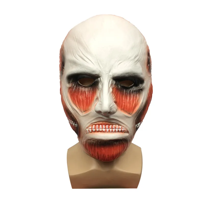 

New Hot Movie Attack on Titan Headgear Mask Shingeki no Kyojin Mask Colossal Titan Mask Party Cosplay Costumes