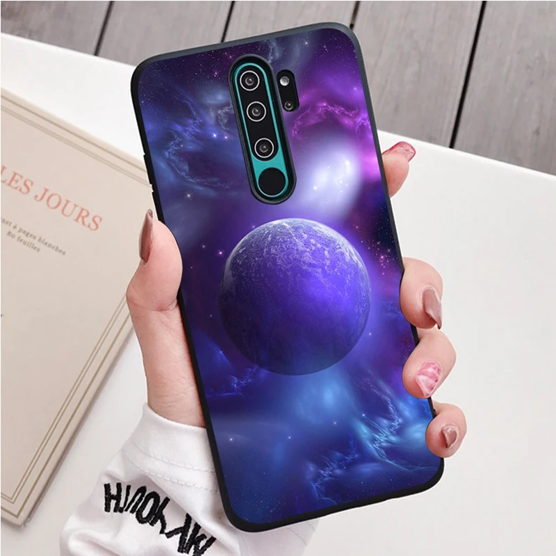 Không Gian Cho Galaxy Silicone Ốp Lưng Điện Thoại Redmi Note 9 8 7 Pro S 8T 7A Bao xiaomi leather case cover Cases For Xiaomi