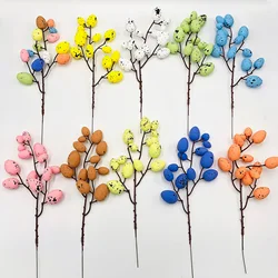DIY Easter Egg Tree Branches Flower Artificial Foam Painting Field Spring Party Home Supplies Living Room Decoration