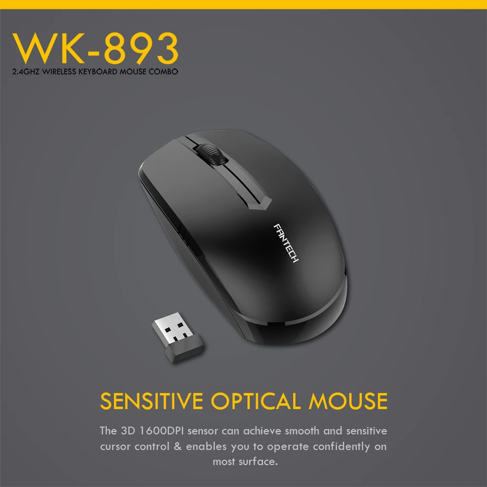 Fantech WK-893 Wireless Keyboard Mouse Combo 7 Fantech WK-893 Wireless Keyboard Mouse Combo 7