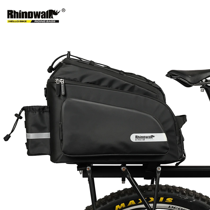 Rhinowalk-17L-Waterproof-Pannier-Bag-Shoulder-Strap-Detachable-Compartment-Reflective-Rack-Rear-Trunk-Tote-Bag-with