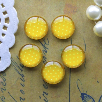 

12mm 25mm 14mm 16mm 18mm 20mm Photo Glass Cabochons Round Cameo Set Handmade Settings Dot 05