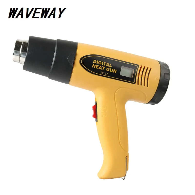 

Industrial 2000W Hot Air Gun Heat Gun LCD Digital Temperature controlled Heat Blower Electric Adjustable Temperature Power Tool