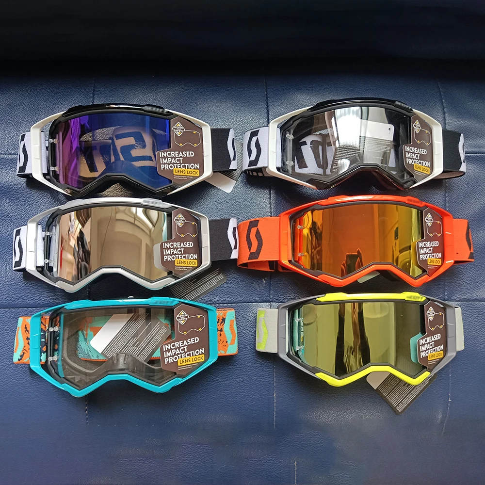 Gafas de Motocross para descenso, protección UV, a prueba de polvo, MX, ATV, todoterreno, esquí, motocicleta, novedad