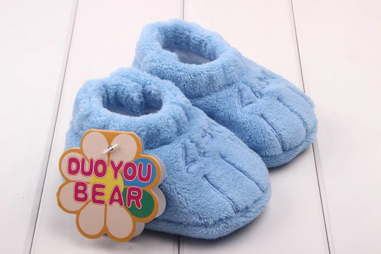 Обувь для новорожденных мальчиков; нескользящие зимние теплые ботиночки унисекс для малышей; обувь на мягкой подошве для малышей; обувь для маленьких девочек; зимние ботинки; 0-18 месяцев - Цвет: dark blue2