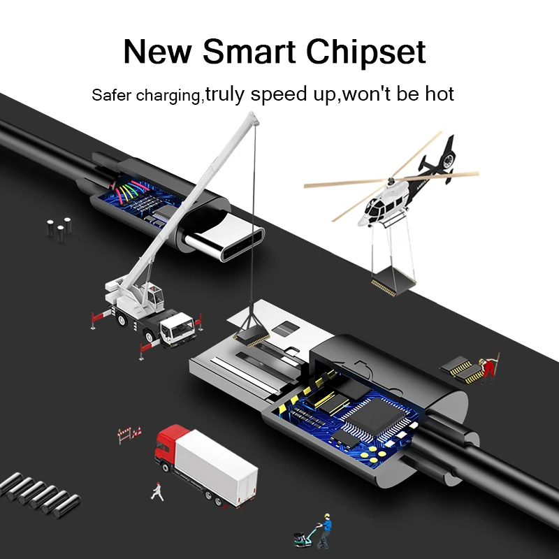 5А type-C супер быстрый зарядный кабель для USB C мобильного телефона передачи данных кабель для телефонов Android USB3.1 0,25 M 1M 1,5 M 2M