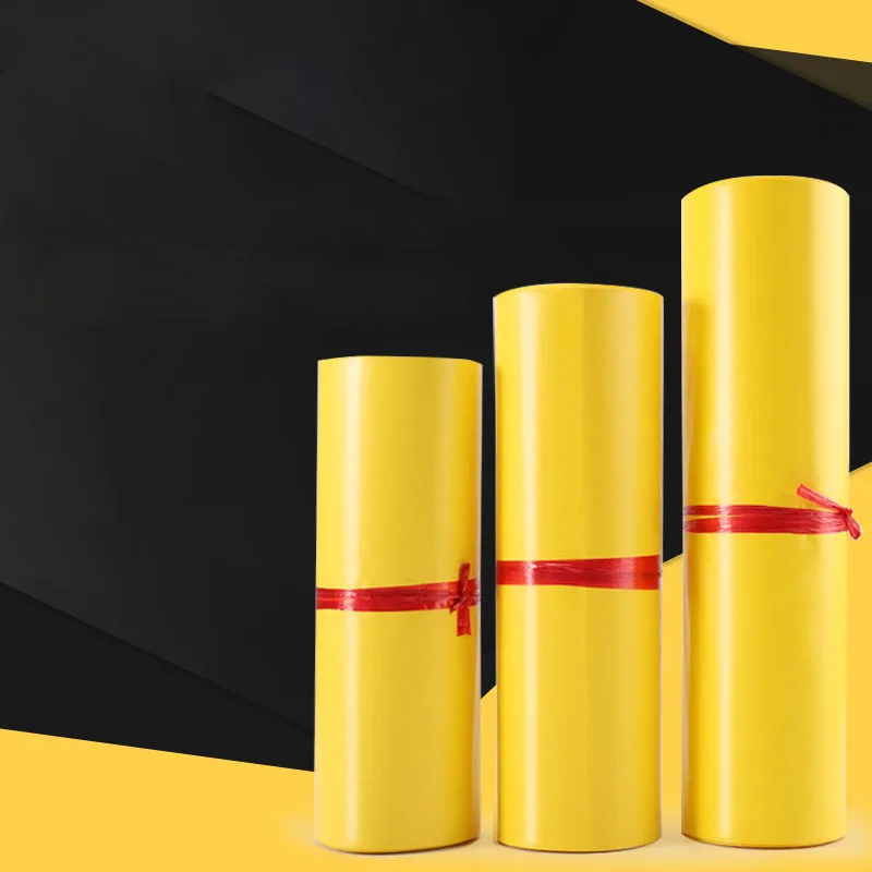 HARDIRON 50/100PCS Yellow Envelope Pouch Courier Transport Bag Polyethylene Plastic Waterproof Self-adhesive Supplies Bag