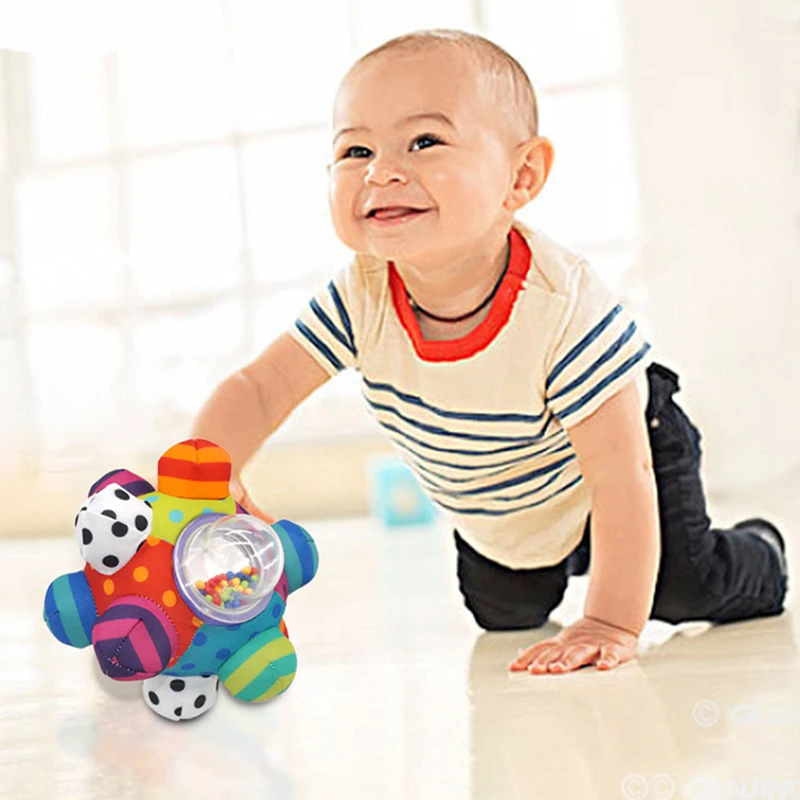 Balle A Main Pour Bebe Hochet Balle A Bombe Couleur Tactile Sensorielle En Tissu Jouet Cadeau Aliexpress