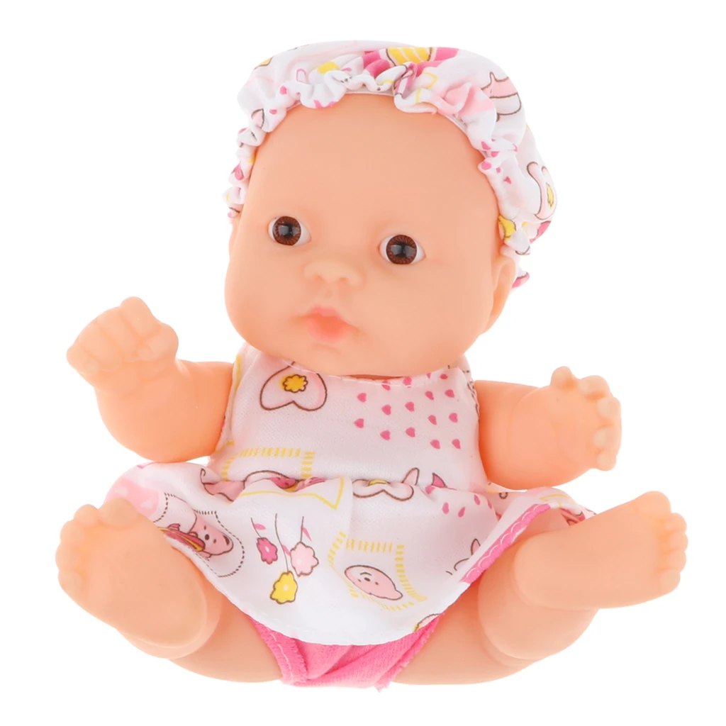 13cm Simulation Baby Doll Soft Body Play Toy Kids Toddler Educational Toy