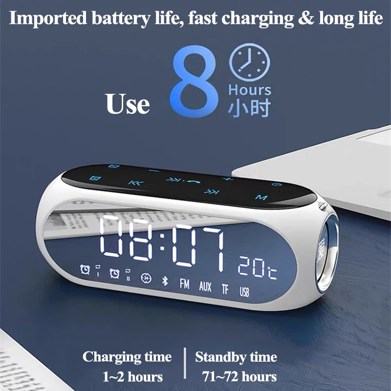 LED display Portable Speakers Bluetooth Column Wireless Outdoor subwoofer Smart touch Double diaphragm music soundbar for home LED display Portable Speakers Bluetooth Column Wireless Outdoor subwoofer Smart touch Double diaphragm music soundbar for home