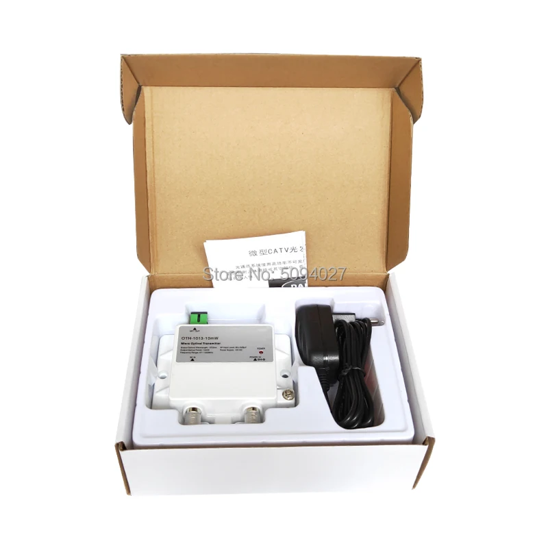 CATV микро оптический передатчик OTH-1013-10mW FTTH 1310nm 1550nm одиночный режим 12V DC микро оптический передатчик 1013-10mw