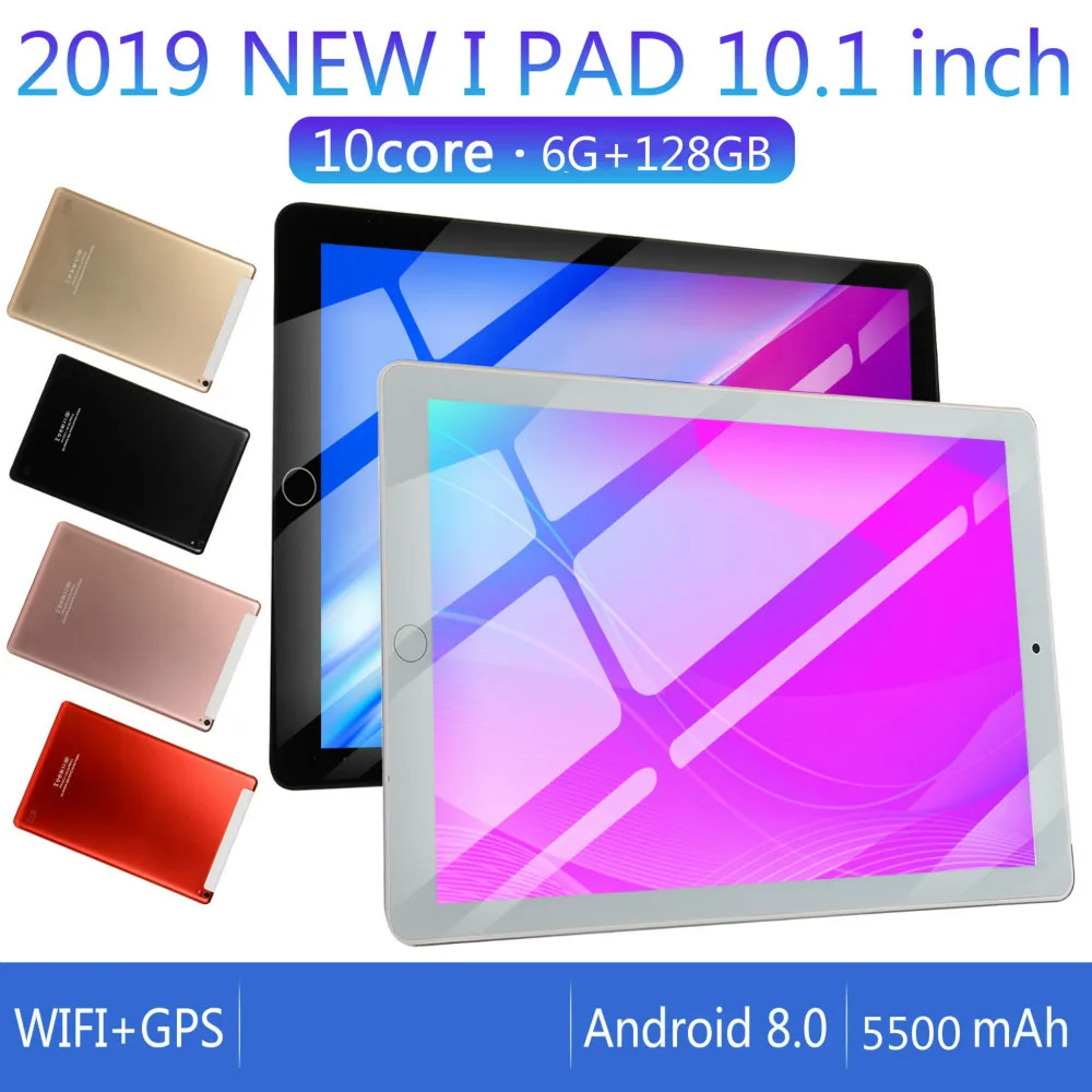 2020 2 5 D экран металлический 10 дюймов Android 8 0 планшетный ПК ядер 6 ГБ + 128G WiFi Bluetooth
