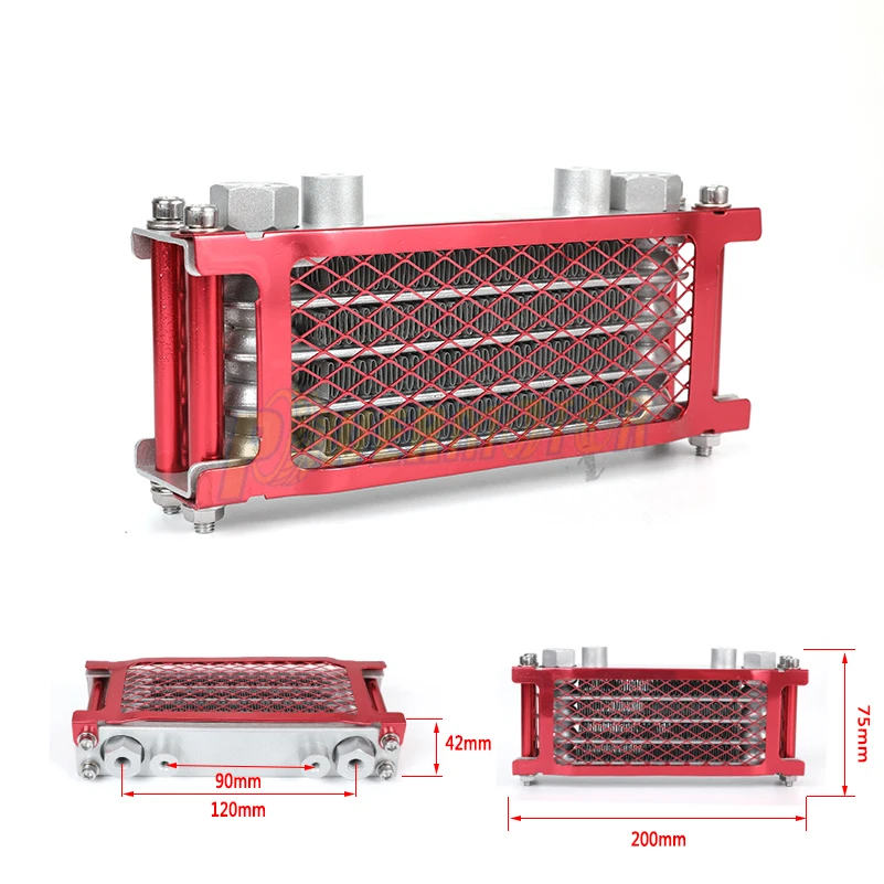 Motorcycle Oil Cooler for Dirt Bike Pit Bike 110cc 125CC 140cc Monkey Bike ATV Quad Motorcycle Radiator Oil Cooler Cooling ATV
