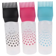 170ML Plastic Dyeing Shampoo Bottle Oil Comb Hair Tools Hair Dye Applicator Brush Bottles Styling Tool Hair Coloring