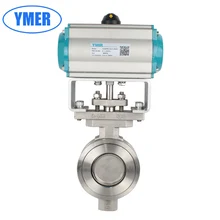 Пружинный сброс однодействующий Пневматический Двойной эксцентричный Дроссельный клапан, пара Дроссельный клапан