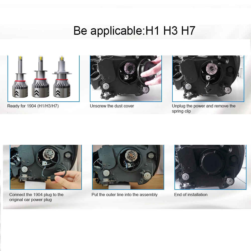 8 сторон со светодиодными кристаллами для 9600LM H8 H11 Противотуманные фары h7 светодиодный фар HB3 9005 HB4 H3 5202 880 881 H27 светодиодный H1 9012 HIR2 авто светодиодные лампы 12 В 6000 К