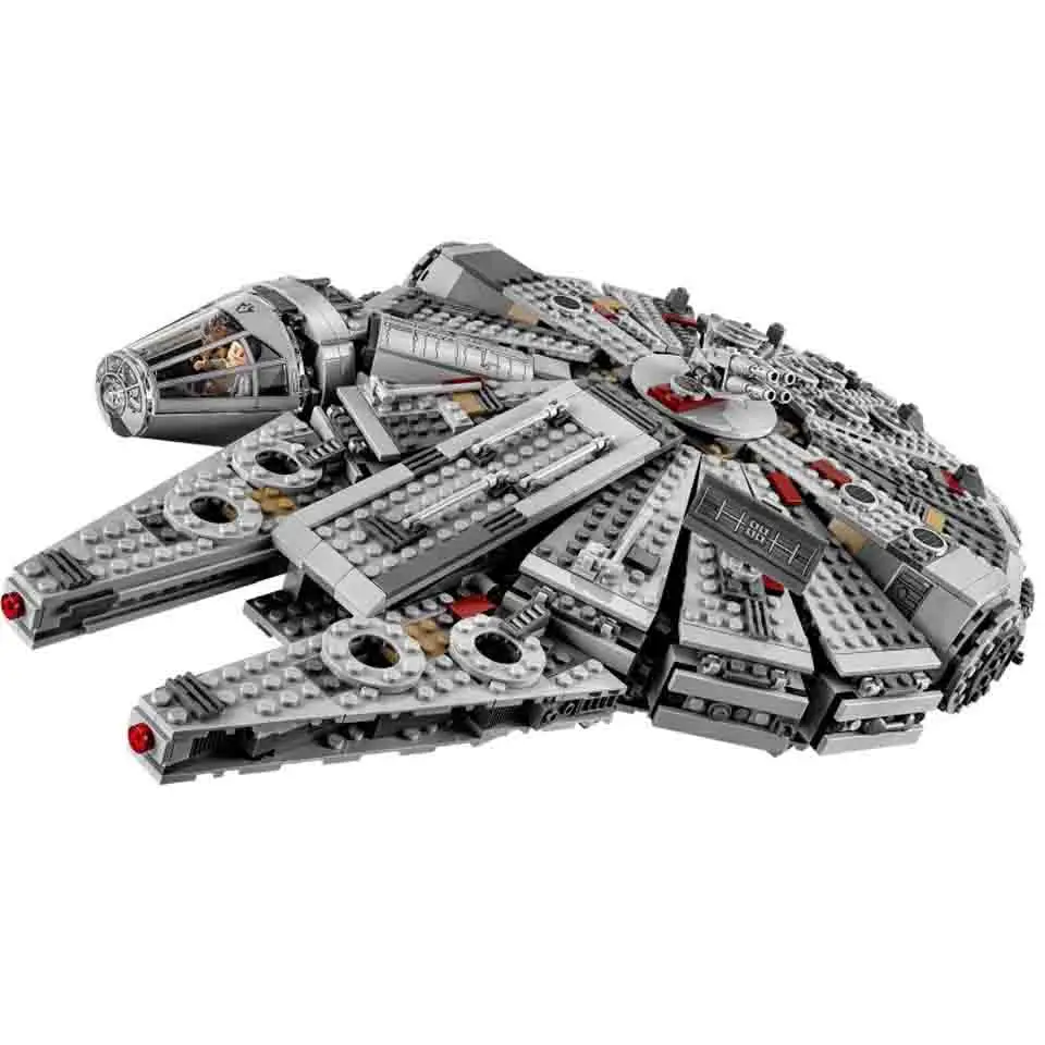 

05007 1381PCS building blocks Force Awakens Star Wars Falcon Bricks toys for Kids Compatible legoinglys 75105 79211