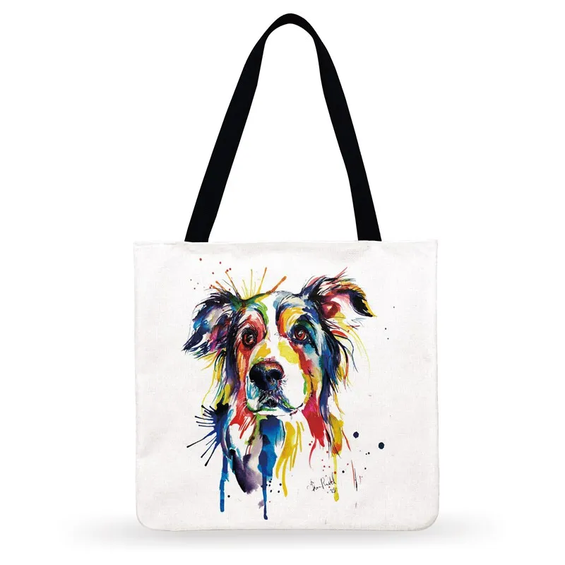 Shoulder-Bag Foldable Shopping-Bagabstract Oil-Painting Beach Casual Fashion Women Ladies
