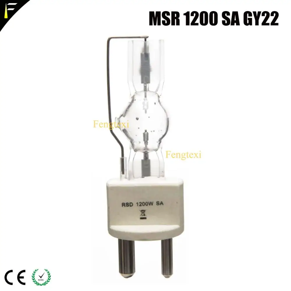 Совместимый MSR 1200/SA G22 GY22 золотой короткий дуговой 1200 Вт сценический светильник с движущейся головкой, лампа для студии, театра, диджеев, клубный светильник, лампа