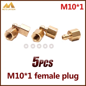 

PCP Airforce Paintball Copper M10x1 8MM Female Plug Socket Quick Coupler Connector Fittings 5pcs/set
