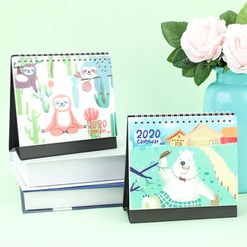 

1Pcs 2020 Cute Cartoon Animal Calendar Table Desktop Calendar Daily Scheduler Planner Agenda Organizer