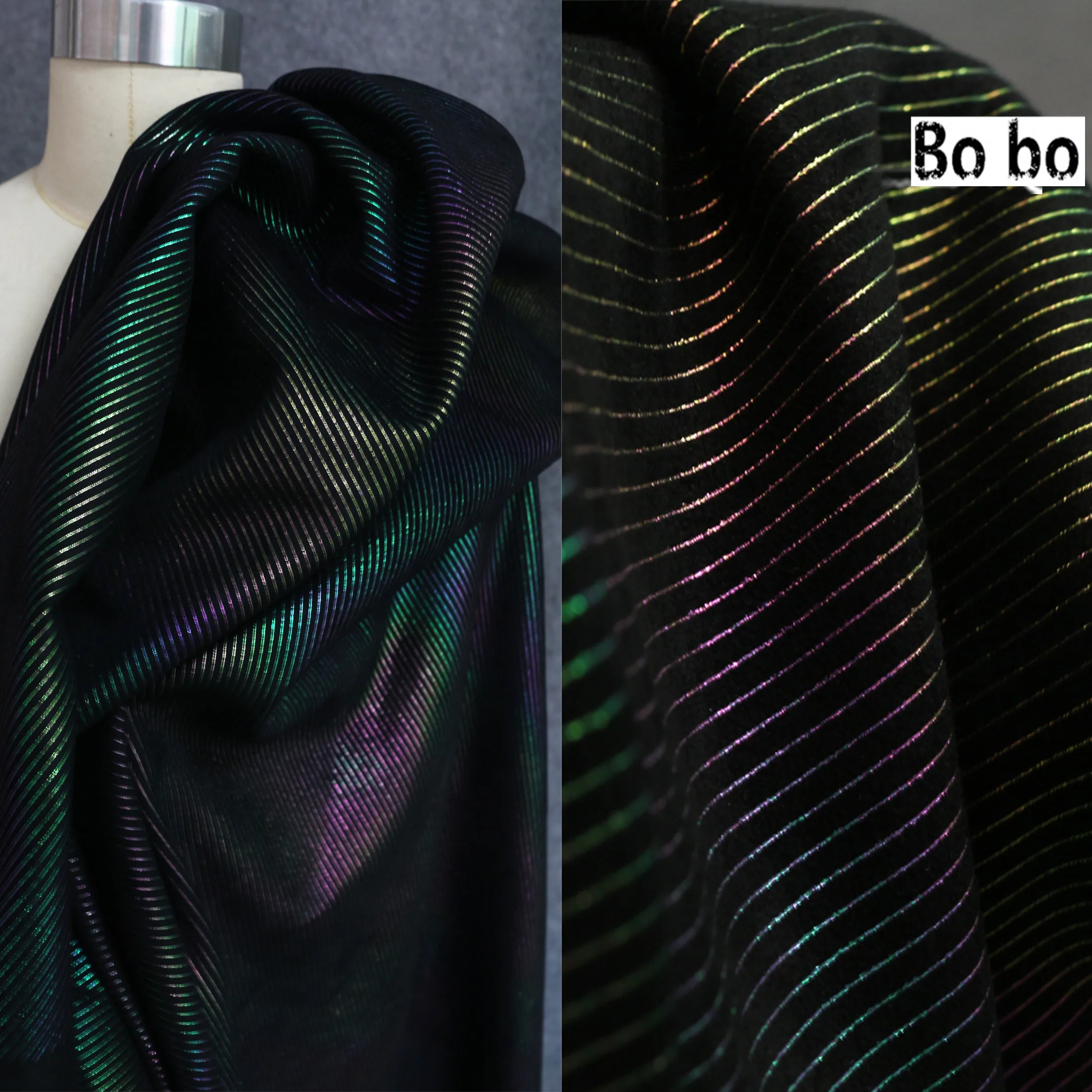 

50*145cm Dazzle color micro stretch leather designer fabric