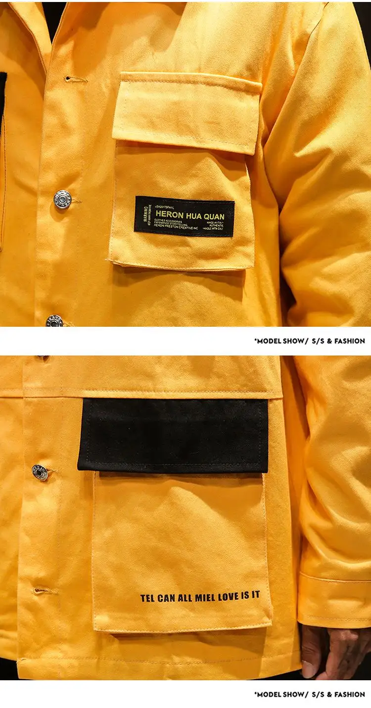 Privathinker Япония осень Модные мужские черные куртки Мужская Уличная одежда с карманом пальто Мужская Лоскутная куртка Верхняя одежда 5XL
